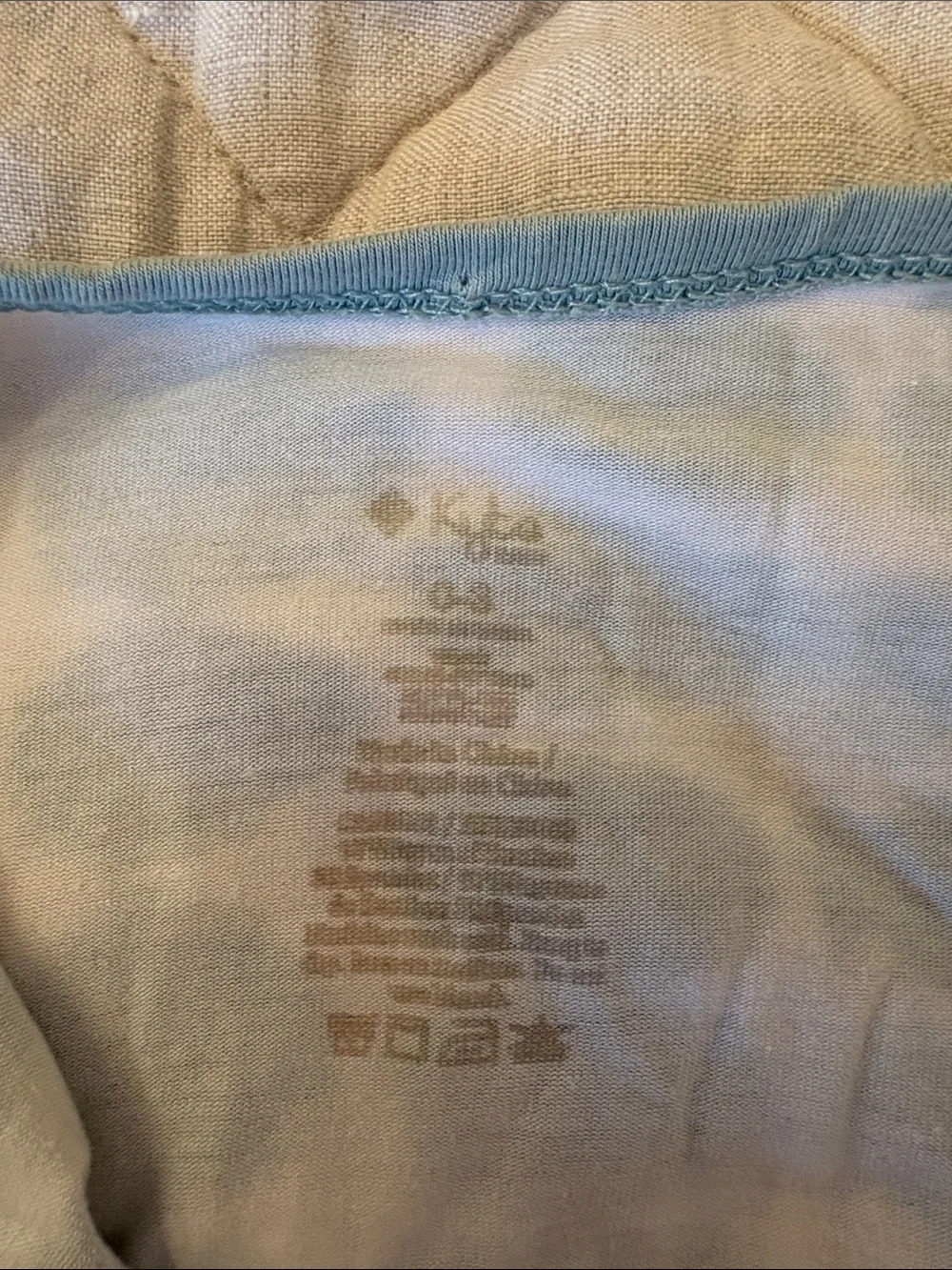 Kyte BABY Green & White Tie-Dye Footed One-Piece